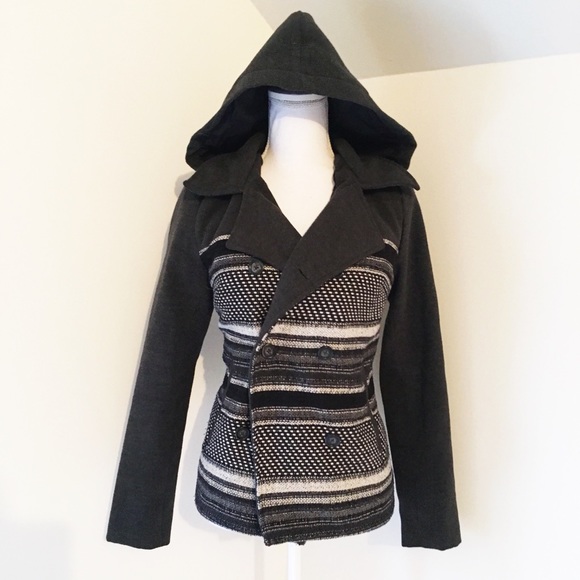 Anthropologie Jackets & Blazers - Anthropologie Jack twill peacoat with hood